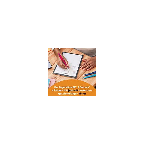 Penna a sfera a scatto BIC 4 Colours 1 mm in conf. 12 pezzi Smooth Gradient Blu 524091